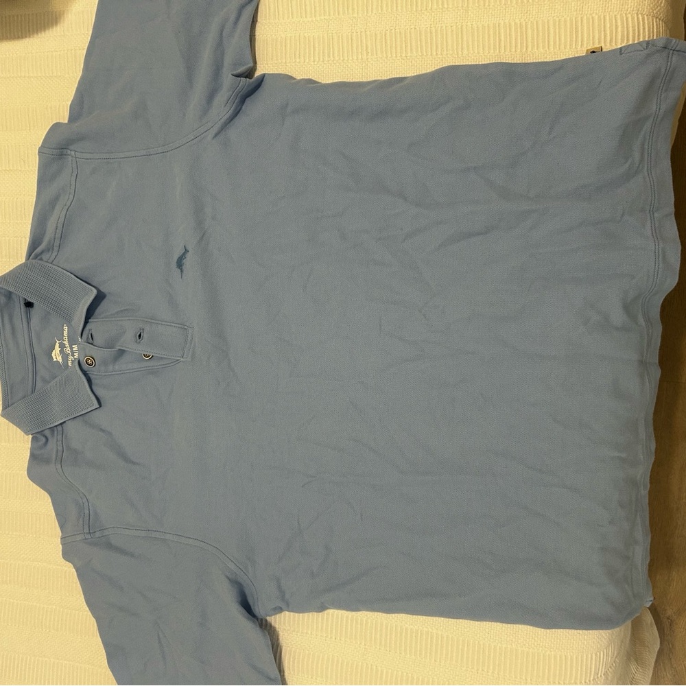 Tommy Bahama Light Blue Polo Shirt for Men